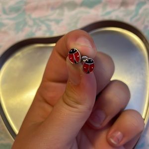 lady bug earrings